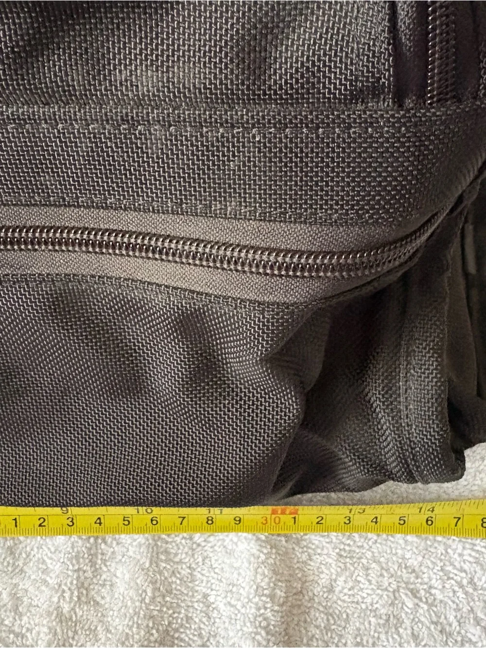 Tumi Black Nylon Men's Travel Briefcase with Front Zip Pocket